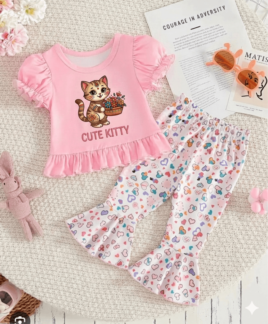 👑🔥Cute Comfort Premium Long T-Shirt Sets Princesses!👑