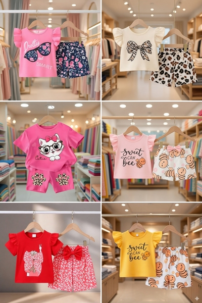 🎁 FREE Delivery on 6 Sets Order! 🚚 Cute Comfort Premium T-Shirt Sets 👑✨_img_0