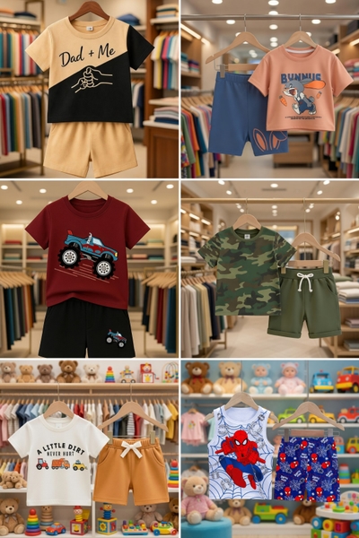 🎁 FREE Delivery on 6 Sets Order! 🚚 Cute Comfort Premium T-Shirt Sets 👑✨_img_0