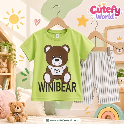 Cutefy Toy Winibear T-shirts For Kids (3 Months-6 Years) Comfortable Kids Wear