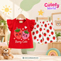 Cutefy Berry Cute Strawberry T-shirts For Kids (3 Months-6 Years) Comfortable Kids Wear