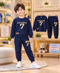 Cutefy Just Looking 7 Navy Boy Sweatshirt Set For Kids (3 Months-8 Years) Comfortable Kids Wear