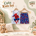 Cutefy Super Hero Spiderman Tank T-shirts For Kids (3 Months-6 Years) Comfortable Kids Wear