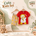 Cutefy Duck Boba T-shirts For Kids (3 Months-6 Years) Comfortable Kids Wear