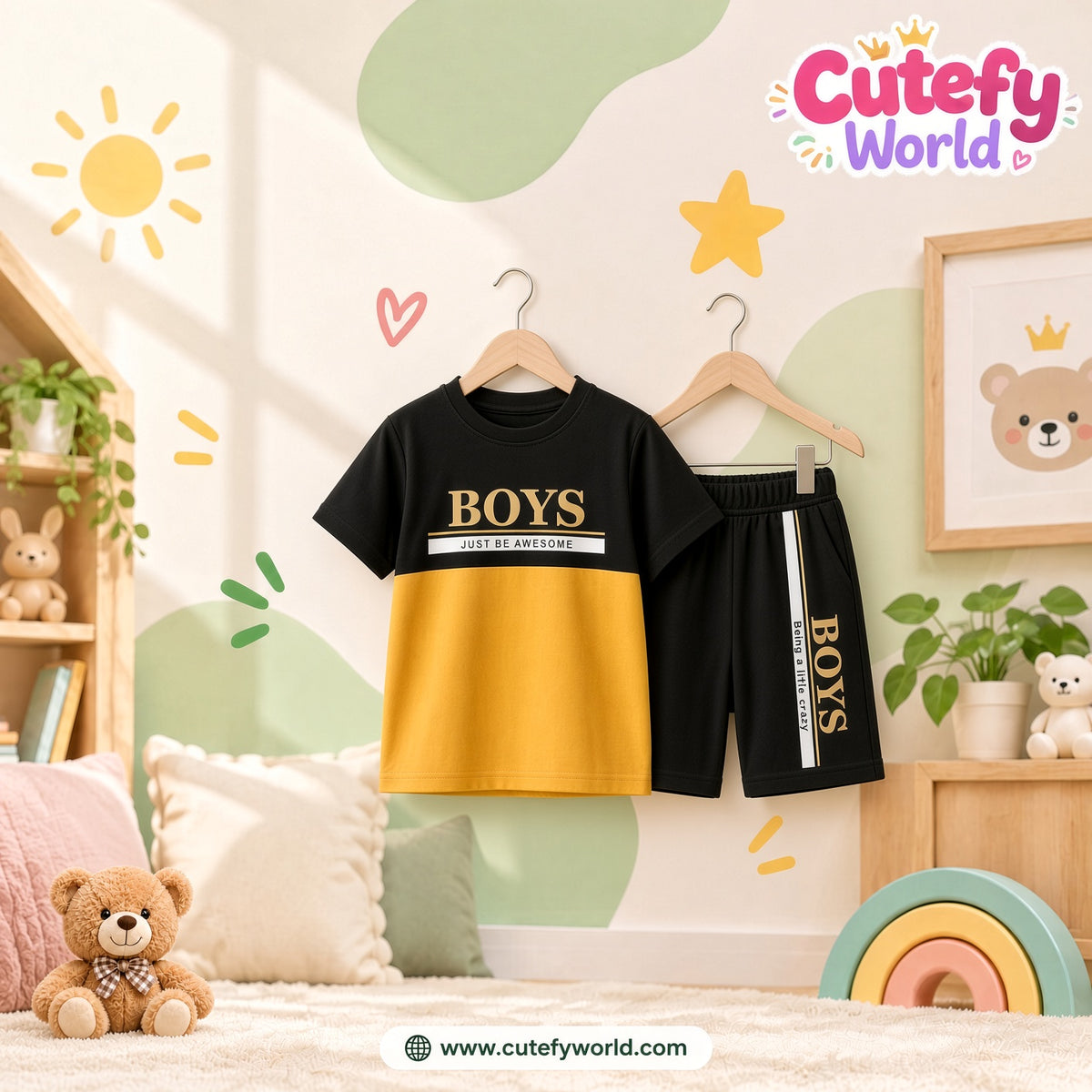 Cutefy Boys Just Be Awesome T-shirts For Kids (3 Months-6 Years) Comfortable Kids Wear