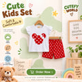 Cutefy Red Dot Mouse T-shirts For Kids (3 Months-6 Years) Comfortable Kids Wear