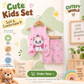Cutefy Pink Bow Cat T-shirts For Kids (3 Months-6 Years) Comfortable Kids Wear