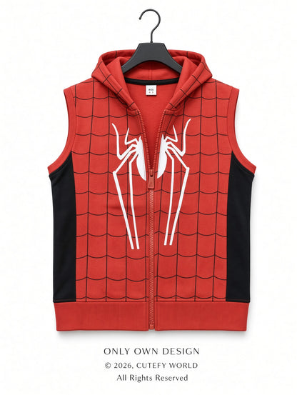 Cutefy Boys Spider-Man Blue Red Combo 6 Piece Winter Jacket Set For Kids (1 Year-12 Years) Comfortable Kids Wear